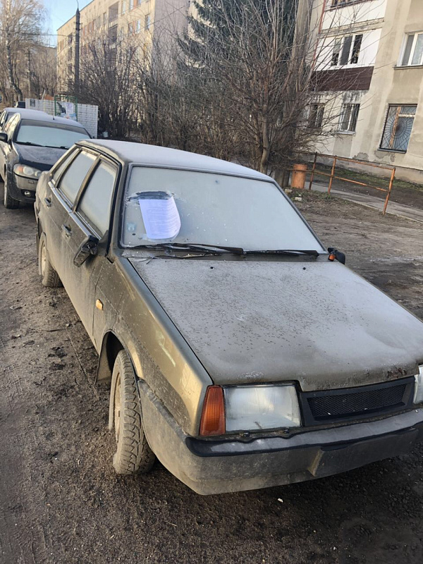 Сообщение об эвакуации транспортных средств с признаками брошенных (бесхозяйных)